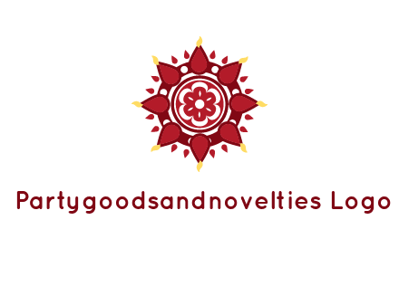 rangoli pattern in religious logo