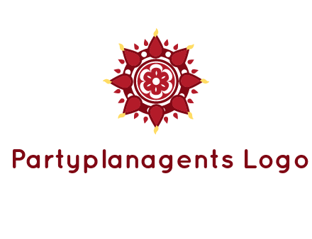 rangoli pattern in religious logo