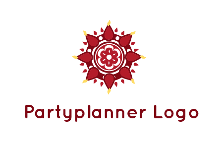 rangoli pattern in religious logo