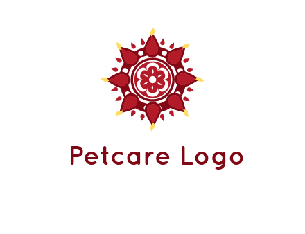 rangoli pattern in religious logo