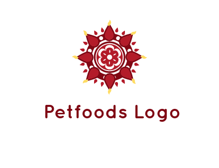 rangoli pattern in religious logo