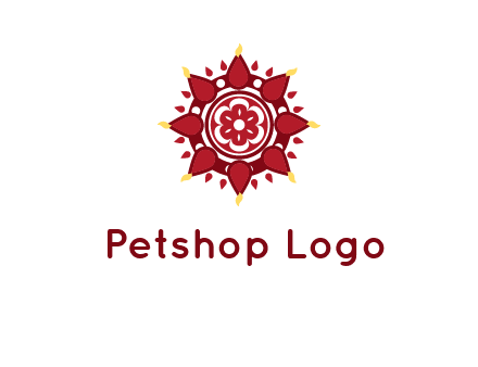 rangoli pattern in religious logo