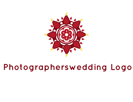 rangoli pattern in religious logo