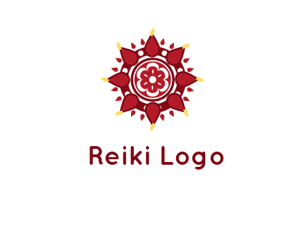 rangoli pattern in religious logo