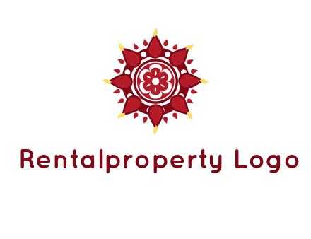 rangoli pattern in religious logo