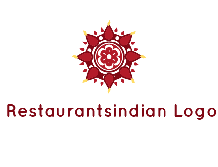 rangoli pattern in religious logo