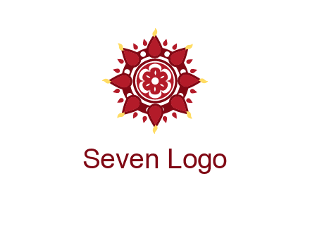 rangoli pattern in religious logo