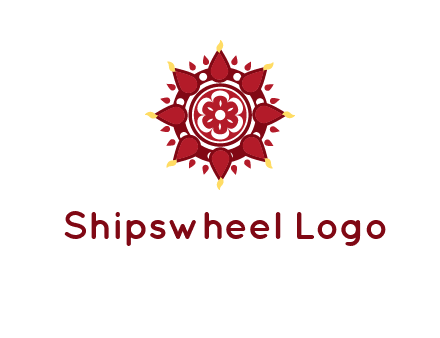 rangoli pattern in religious logo