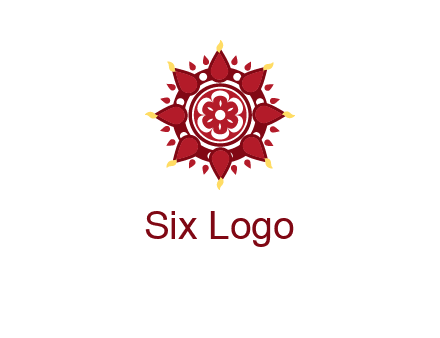 rangoli pattern in religious logo