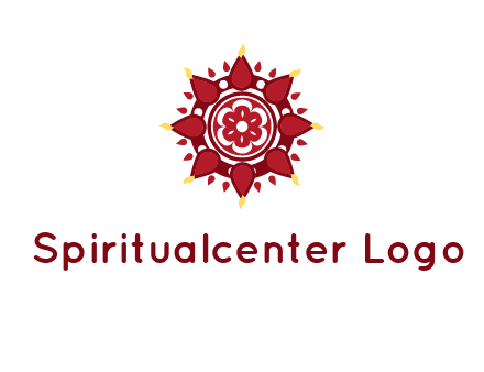rangoli pattern in religious logo