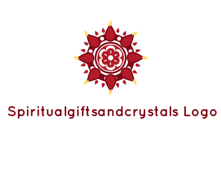 rangoli pattern in religious logo