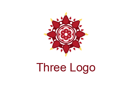 rangoli pattern in religious logo