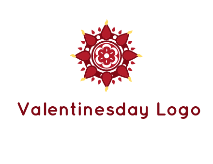 rangoli pattern in religious logo