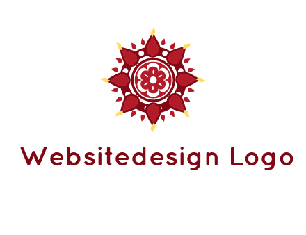 rangoli pattern in religious logo