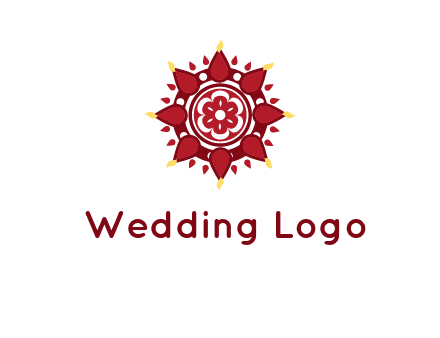 rangoli pattern in religious logo