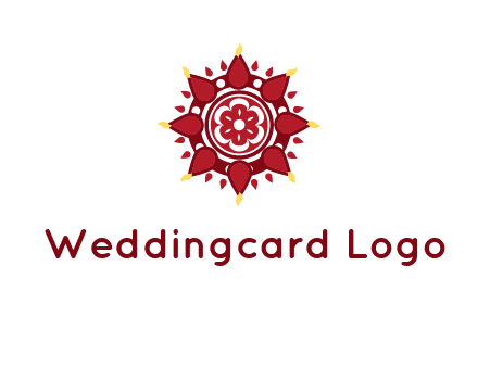 rangoli pattern in religious logo