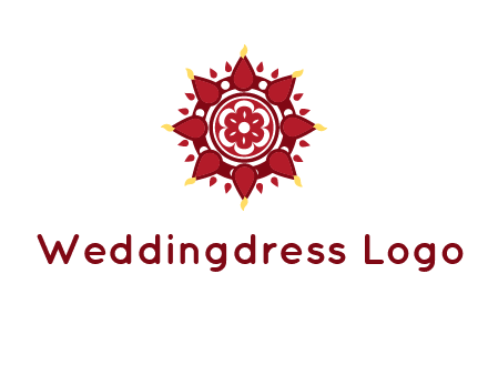 rangoli pattern in religious logo