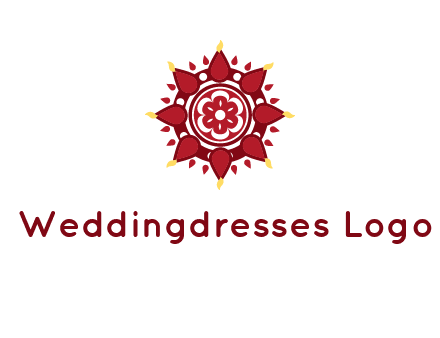 rangoli pattern in religious logo