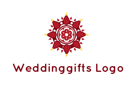rangoli pattern in religious logo