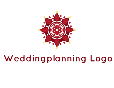 rangoli pattern in religious logo