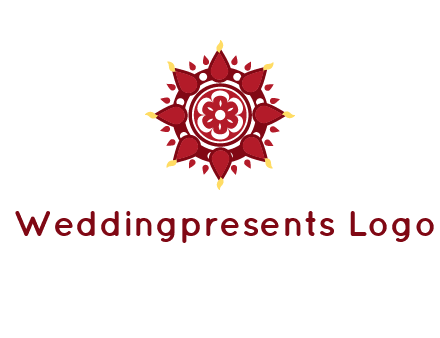 rangoli pattern in religious logo