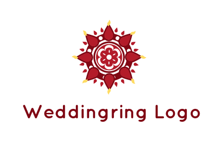 rangoli pattern in religious logo