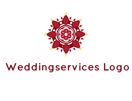 rangoli pattern in religious logo