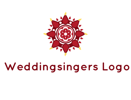 rangoli pattern in religious logo