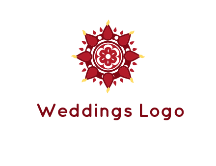 rangoli pattern in religious logo