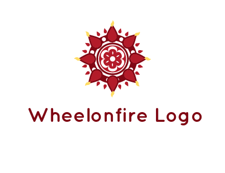 rangoli pattern in religious logo