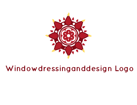 rangoli pattern in religious logo